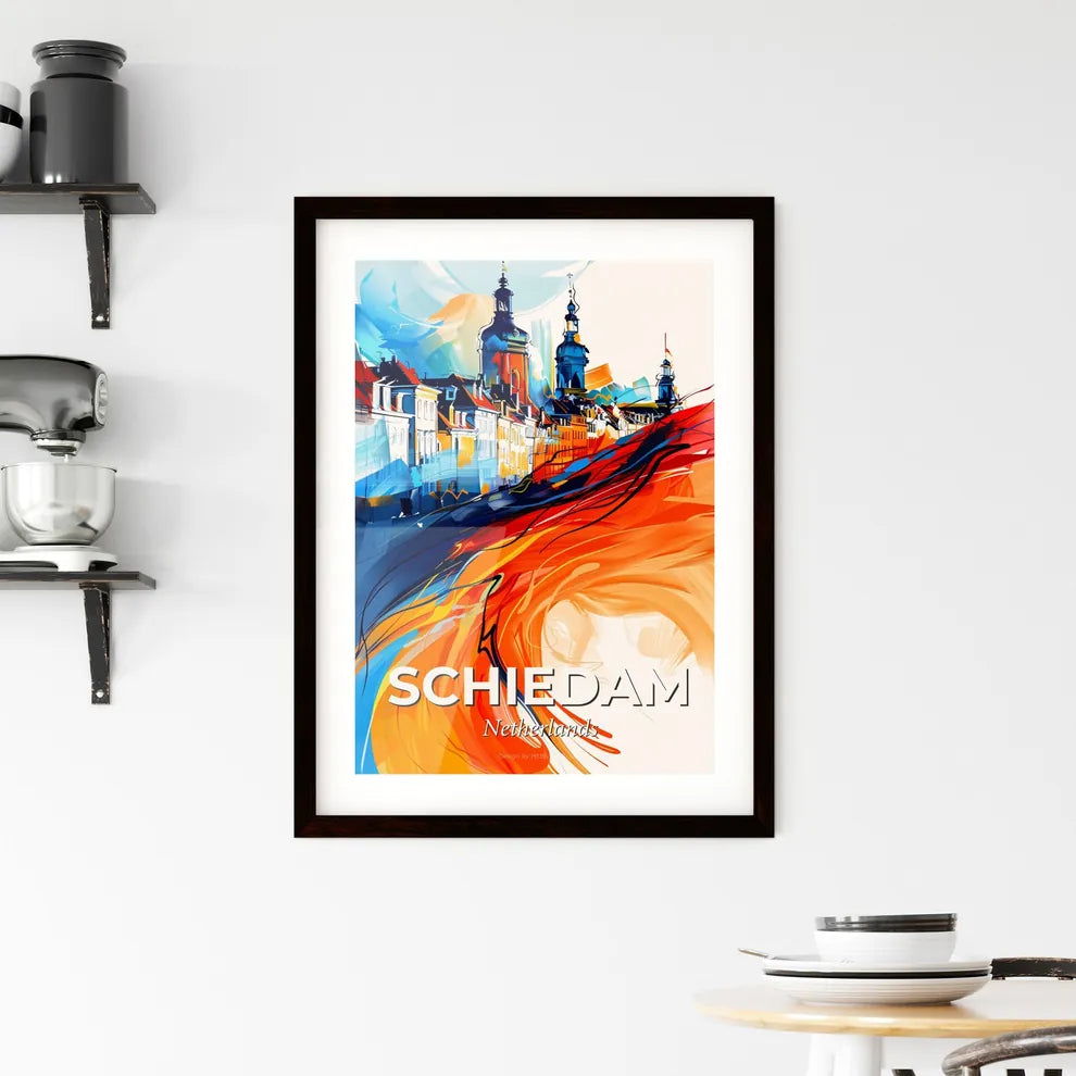 Vibrant Schiedam, Netherlands Framed Print