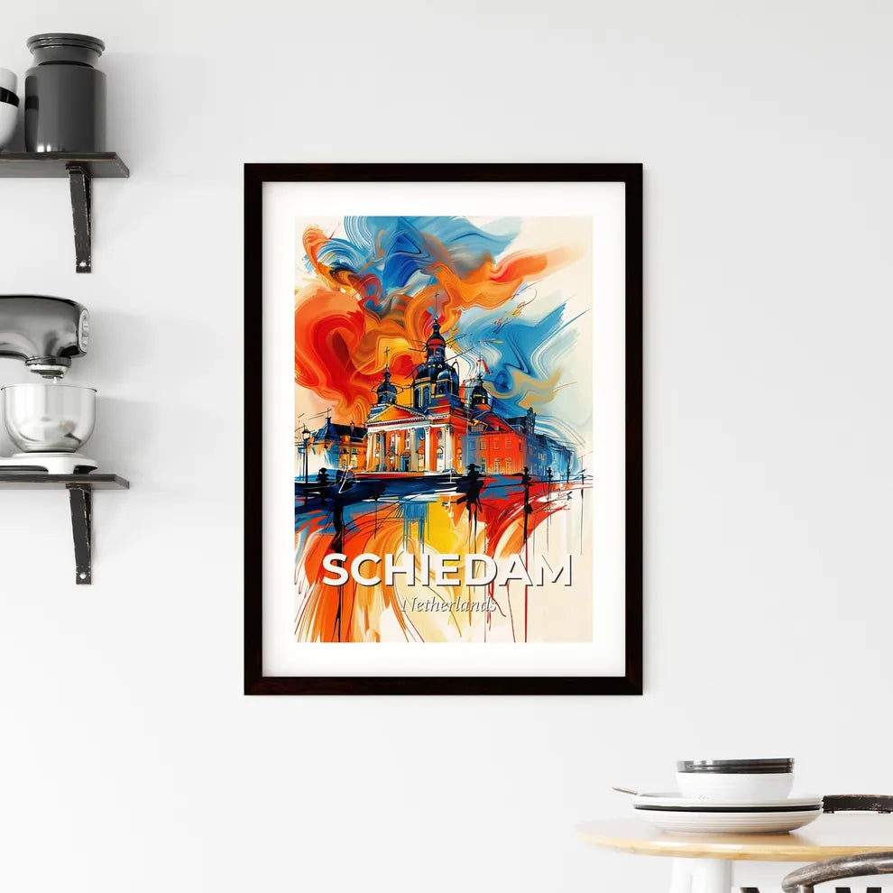 Vibrant Schiedam, Netherlands Framed Print