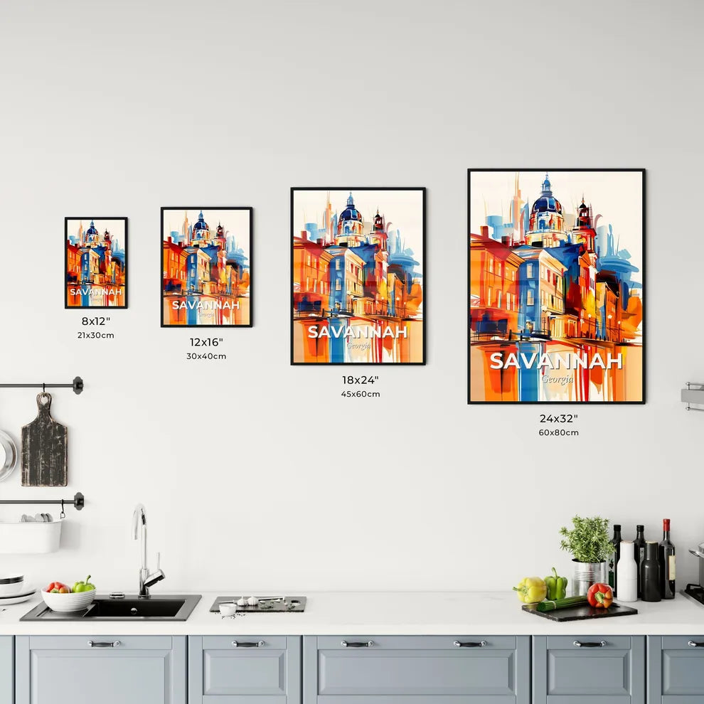 Vibrant Savannah, Georgia Kitchen Art