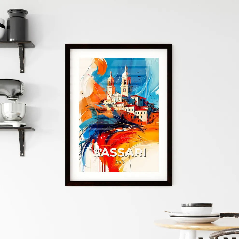Vibrant Sassari, Italy Framed Print