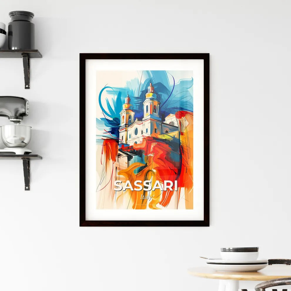 Vibrant Sassari, Italy Framed Print