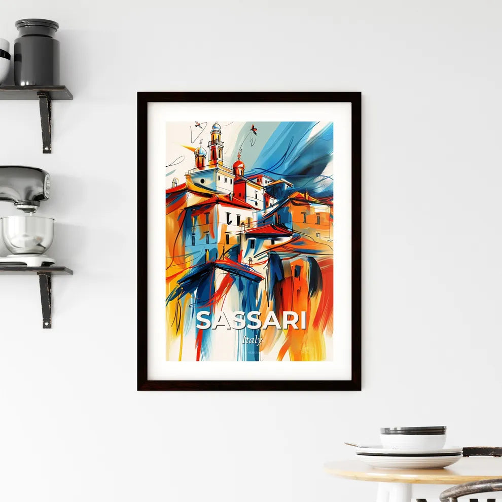 Vibrant Sassari, Italy Framed Print