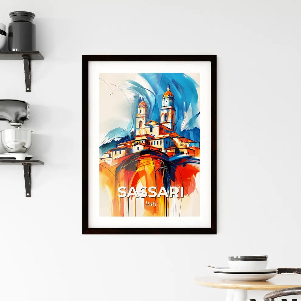 Vibrant Sassari, Italy Framed Print