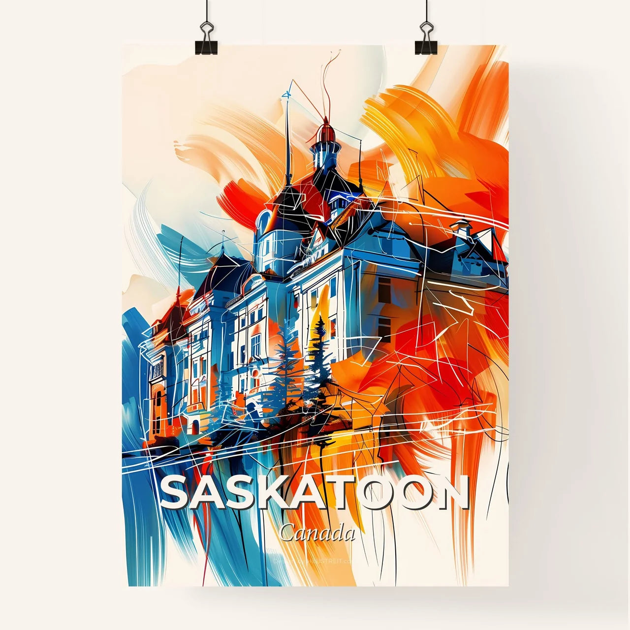 Vibrant Saskatoon, Canada Poster