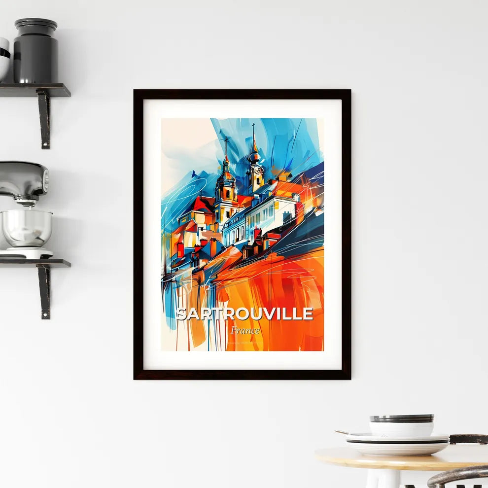 Vibrant Sartrouville, France Framed Print