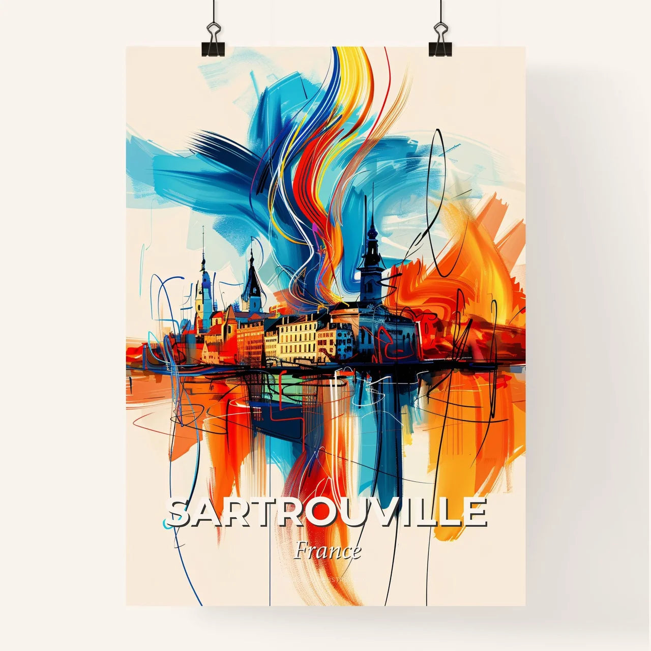 Vibrant Sartrouville, France Poster