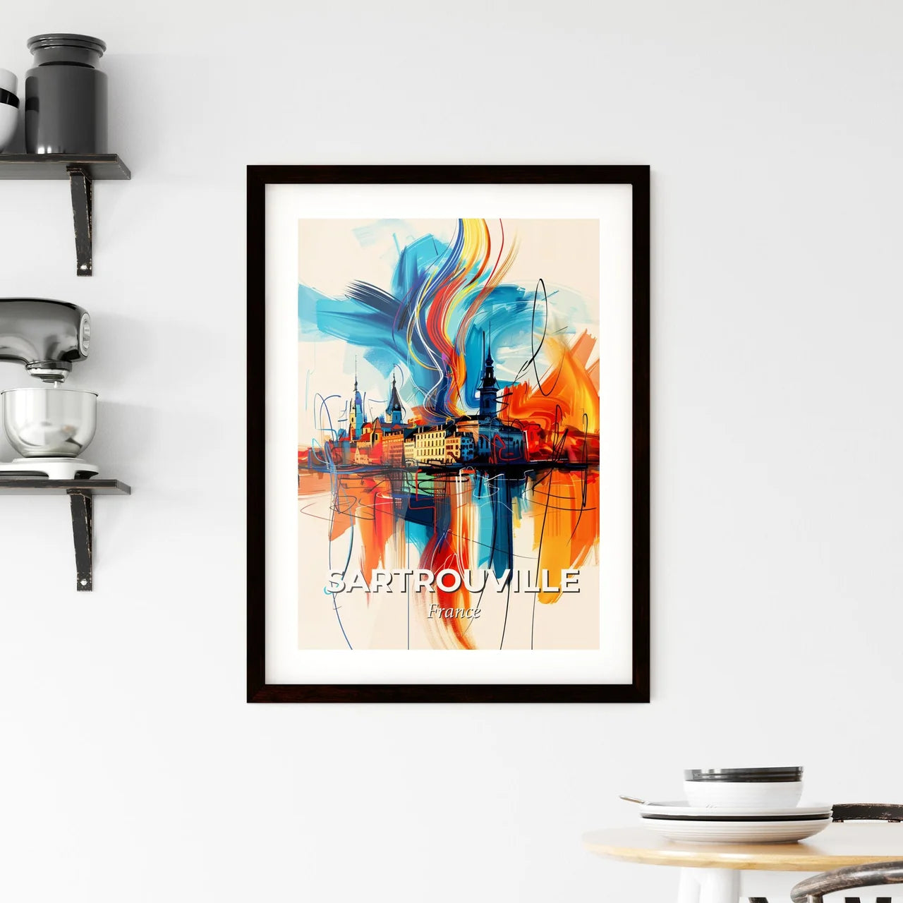 Vibrant Sartrouville, France Framed Print