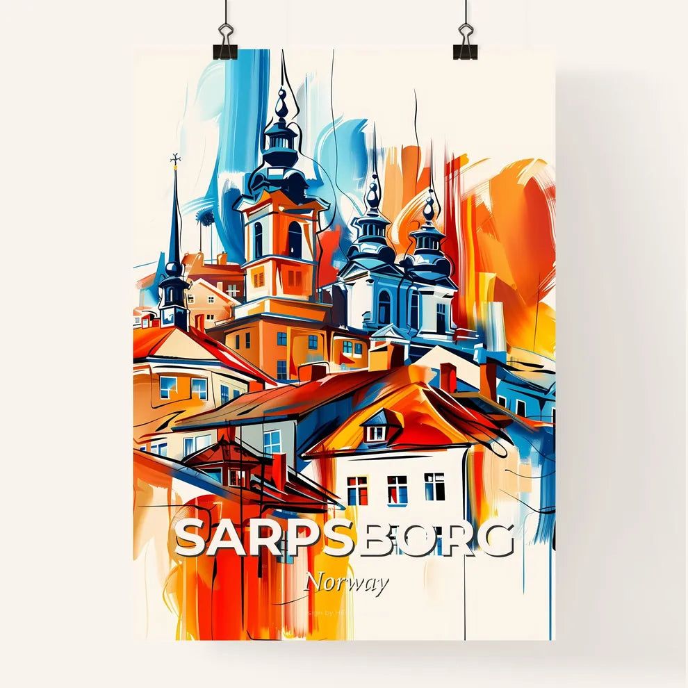 Vibrant Sarpsborg, Norway Poster