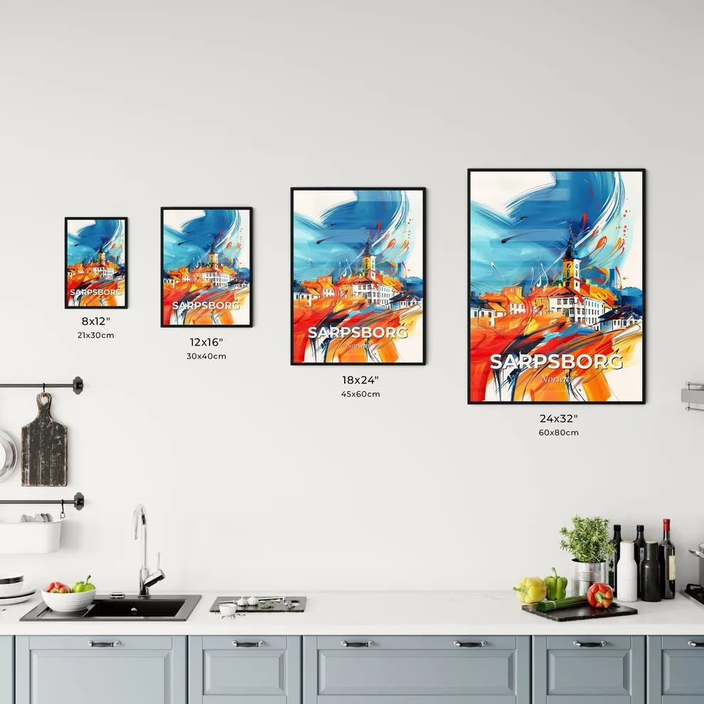 Vibrant Sarpsborg, Norway Kitchen Art
