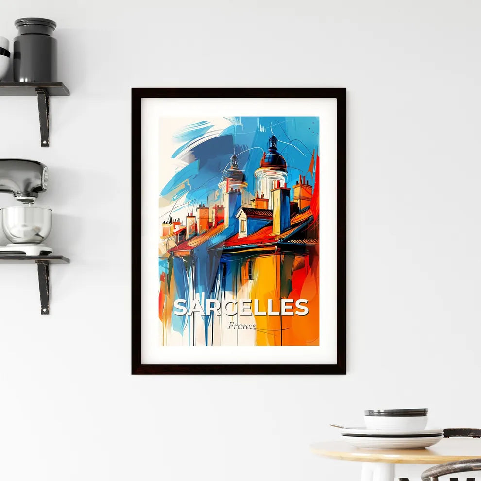 Vibrant Sarcelles, France Framed Print
