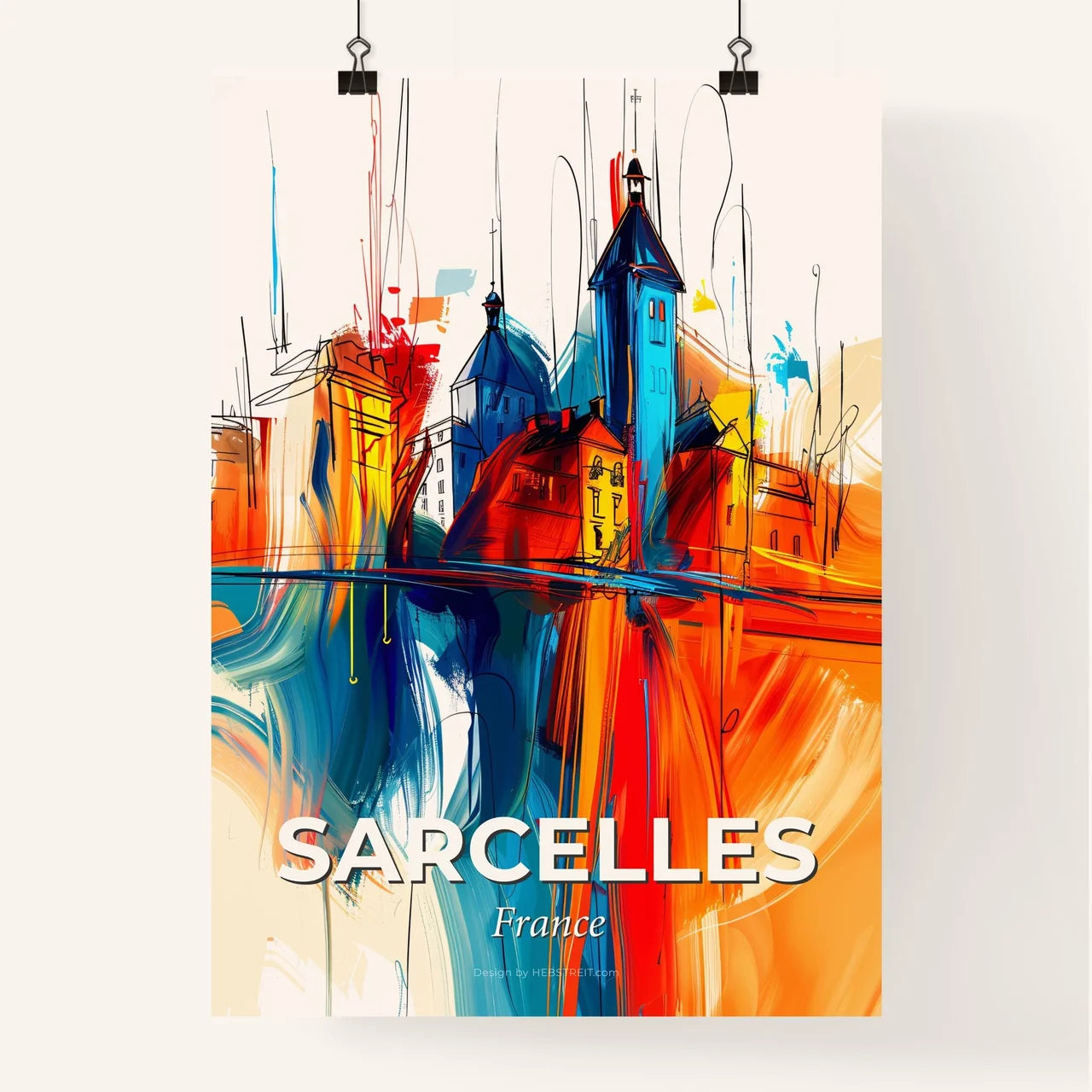 Vibrant Sarcelles, France Poster