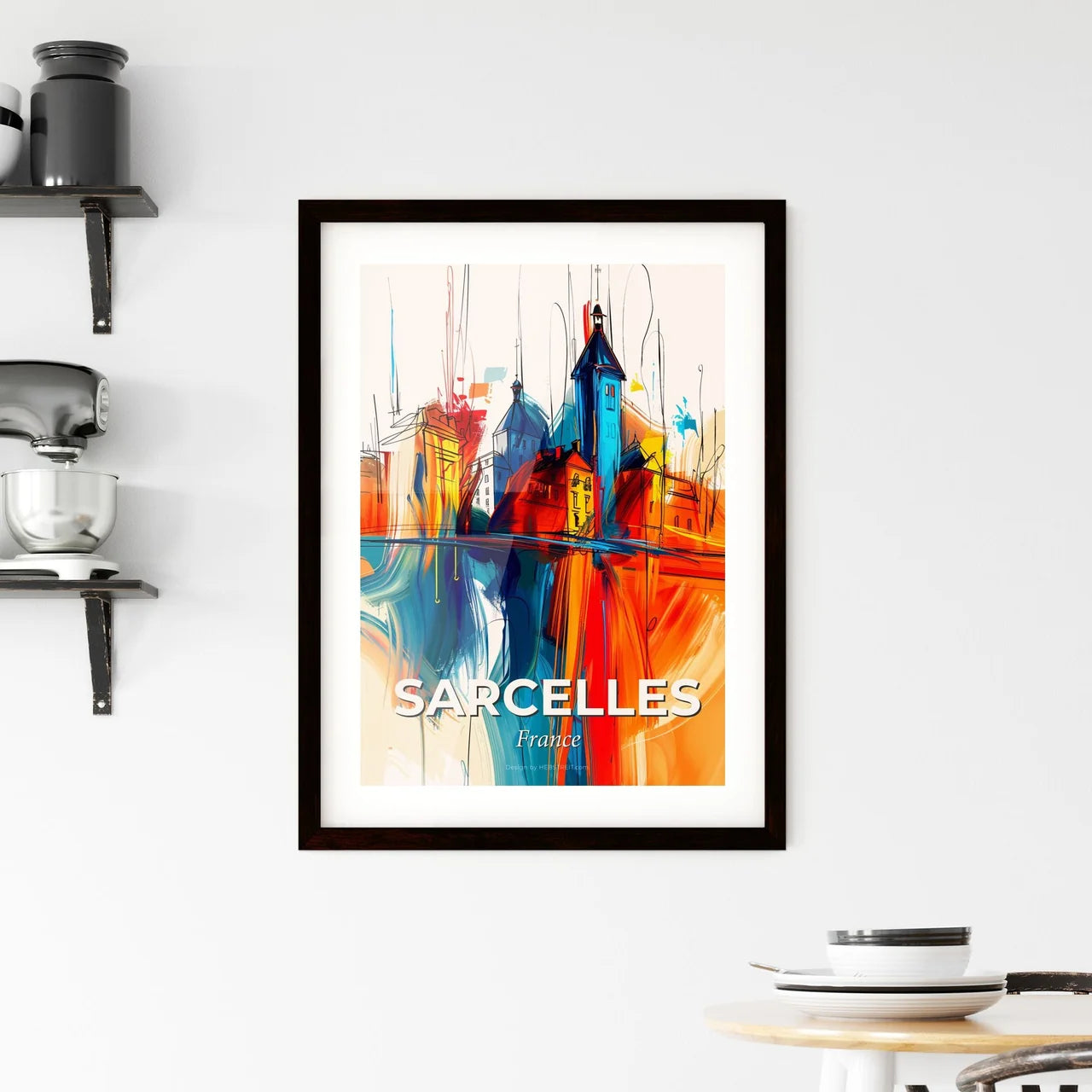 Vibrant Sarcelles, France Framed Print