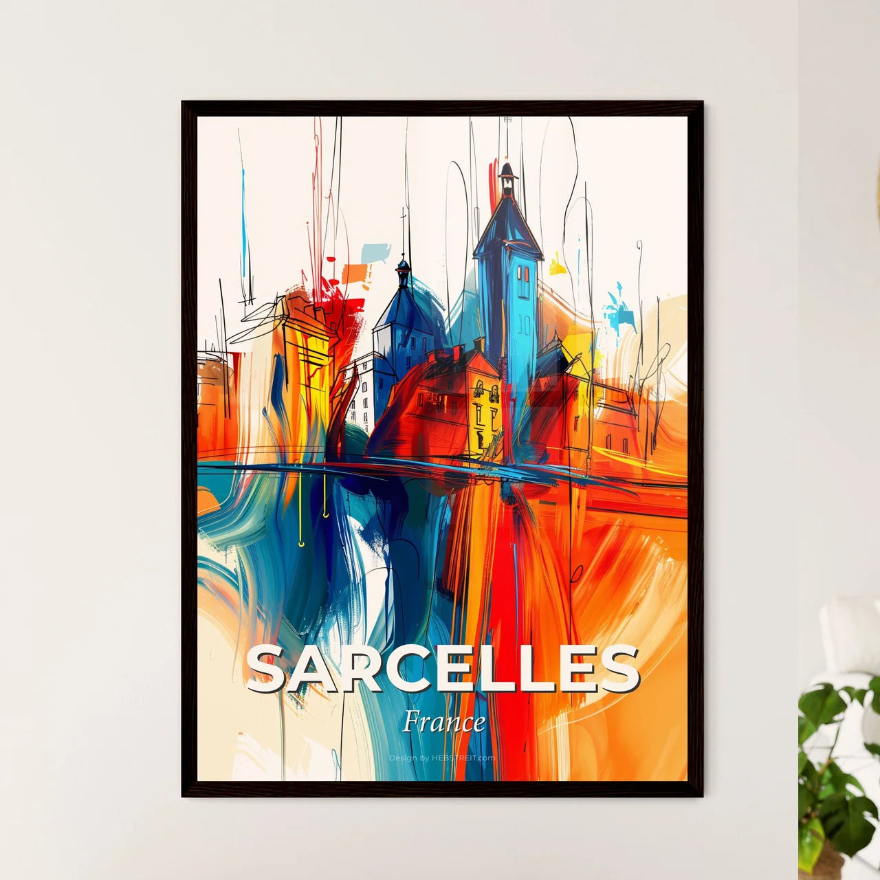 Vibrant Sarcelles, France Art Print