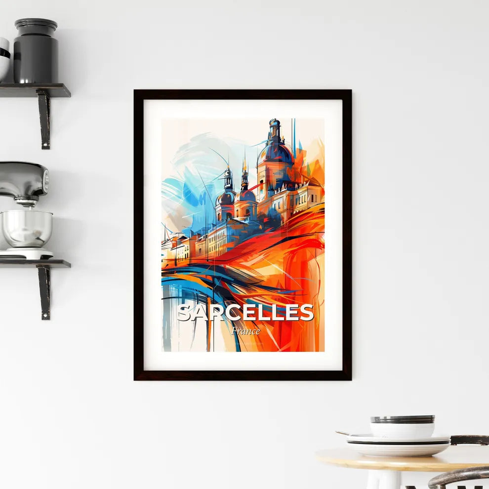 Vibrant Sarcelles, France Framed Print