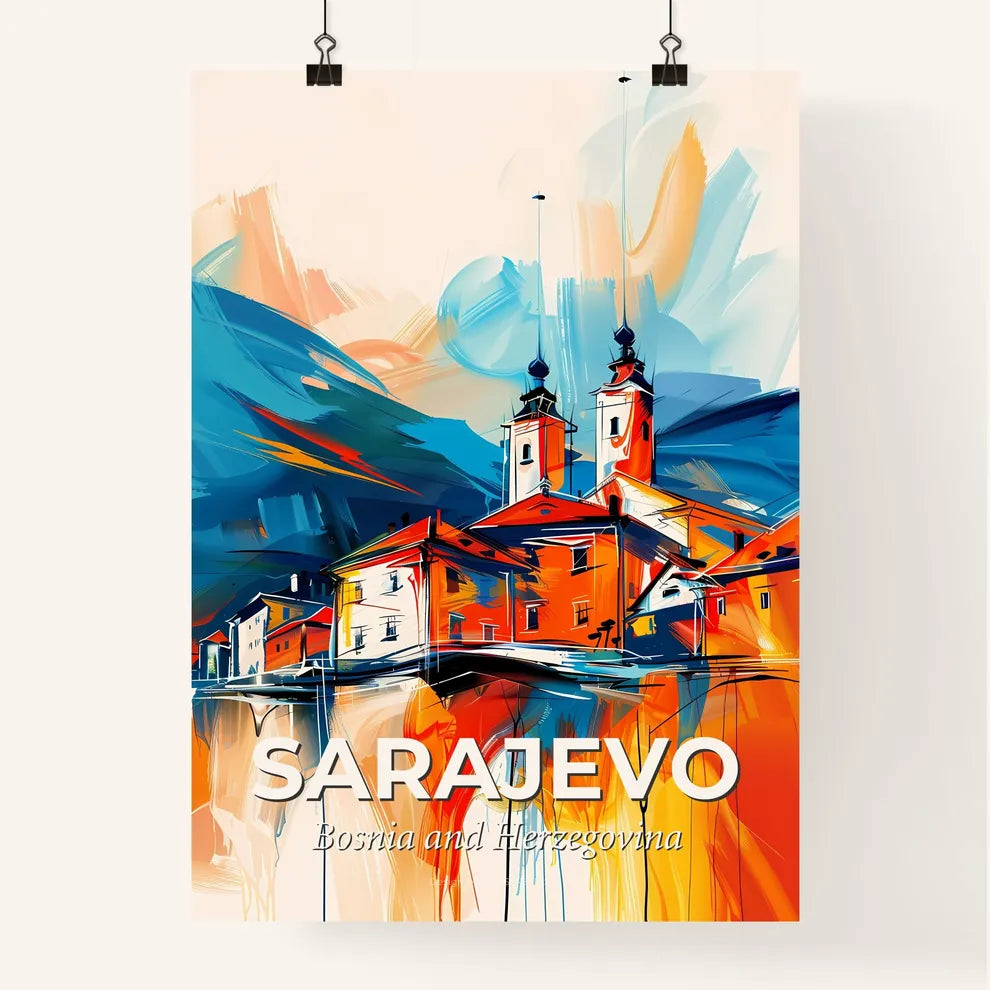 Vibrant Sarajevo, Bosnia And Herzegovina Poster