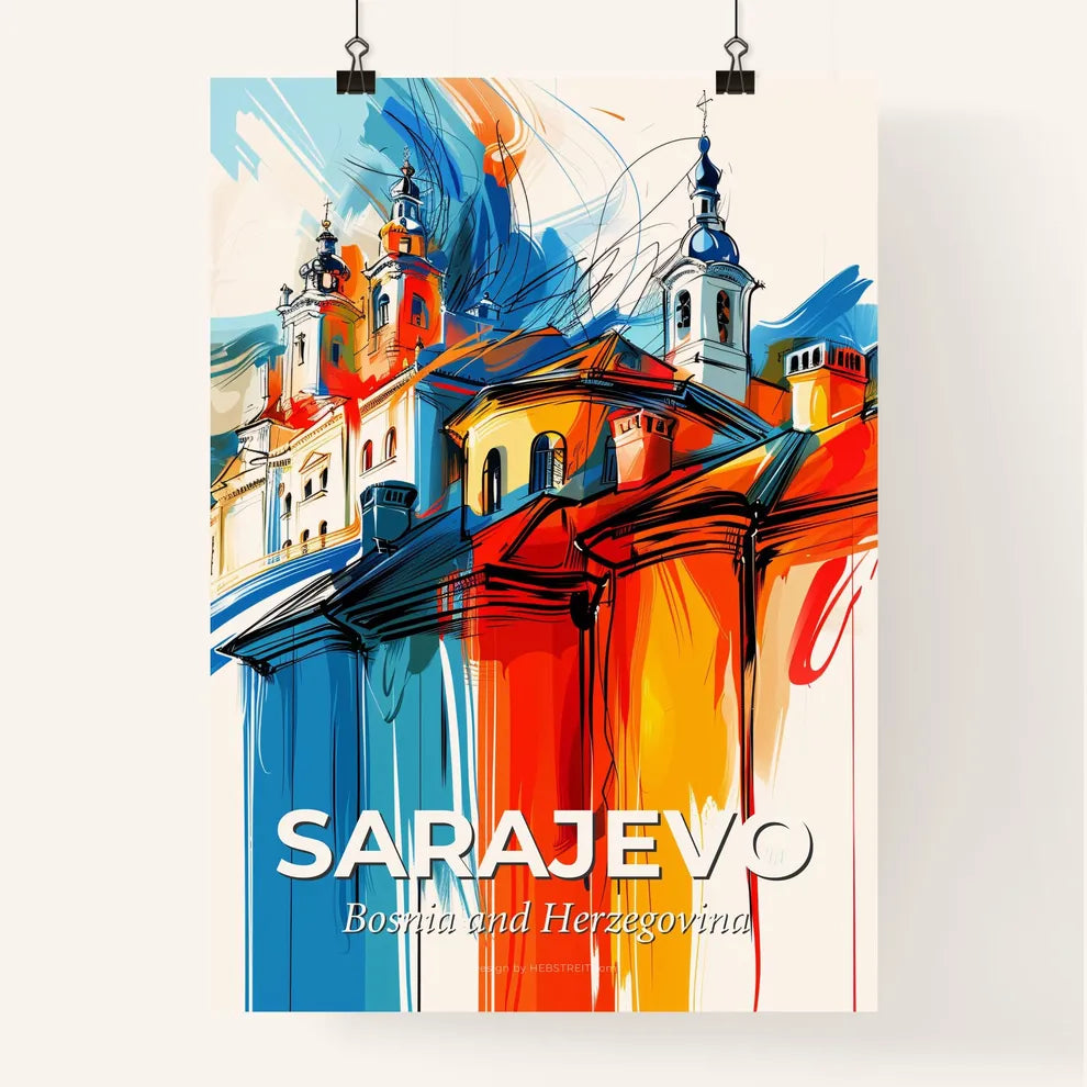 Vibrant Sarajevo, Bosnia And Herzegovina Poster