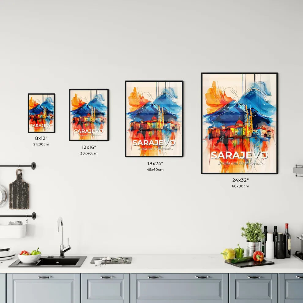 Vibrant Sarajevo, Bosnia And Herzegovina Kitchen Art
