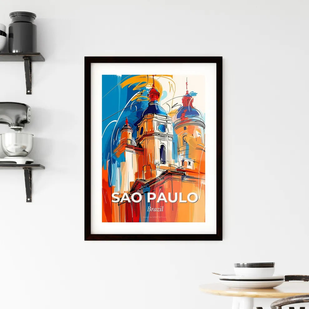 Vibrant Sao Paulo, Brazil Framed Print