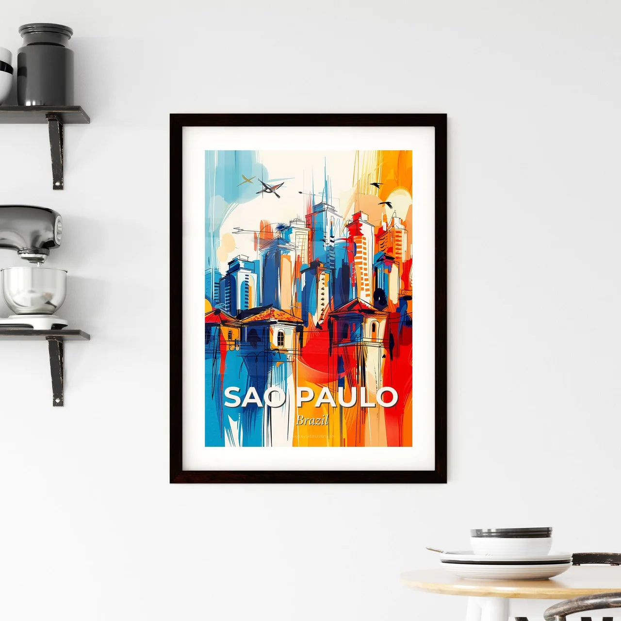 Vibrant Sao Paulo, Brazil Framed Print