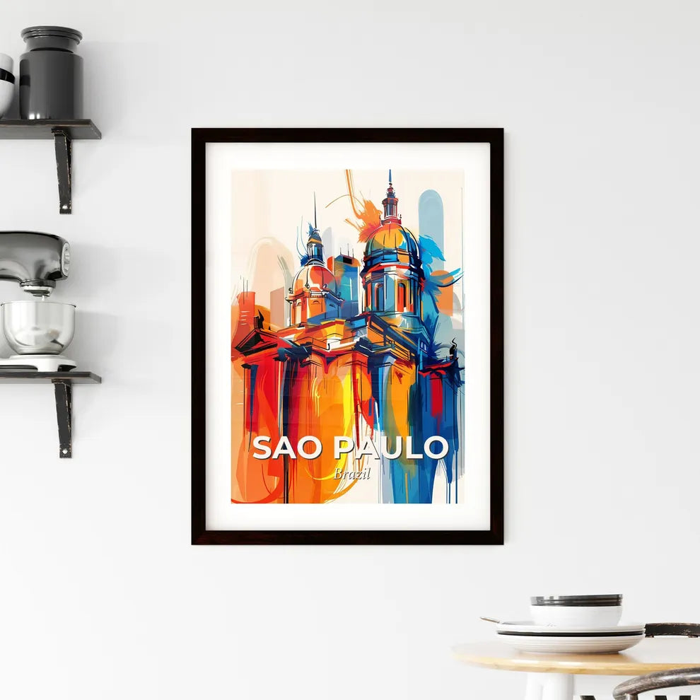 Vibrant Sao Paulo, Brazil Framed Print