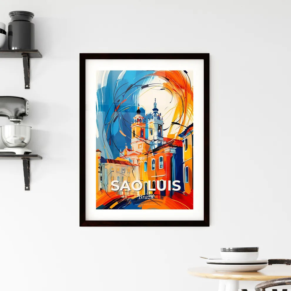 Vibrant Sao Luis, Brazil Framed Print