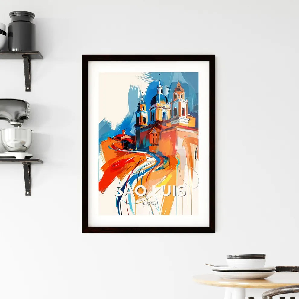 Vibrant Sao Luis, Brazil Framed Print