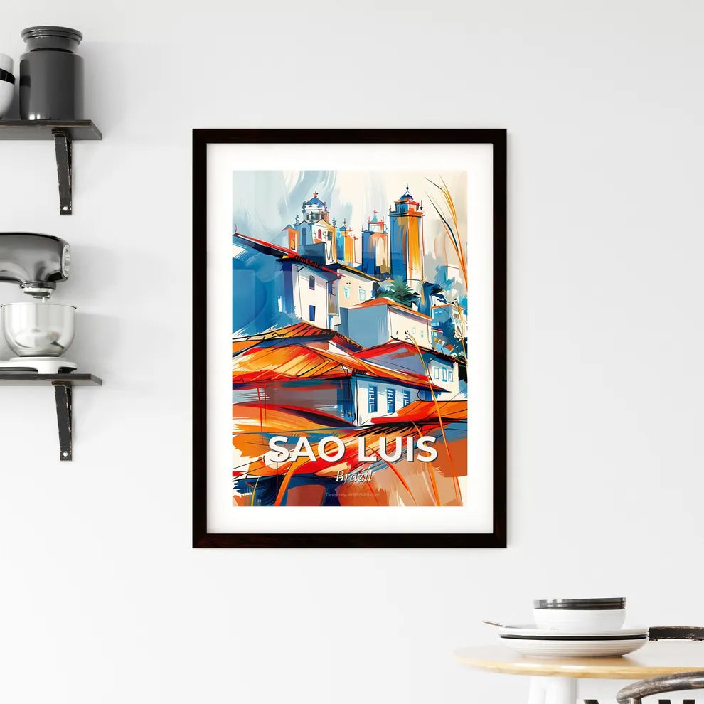 Vibrant Sao Luis, Brazil Framed Print