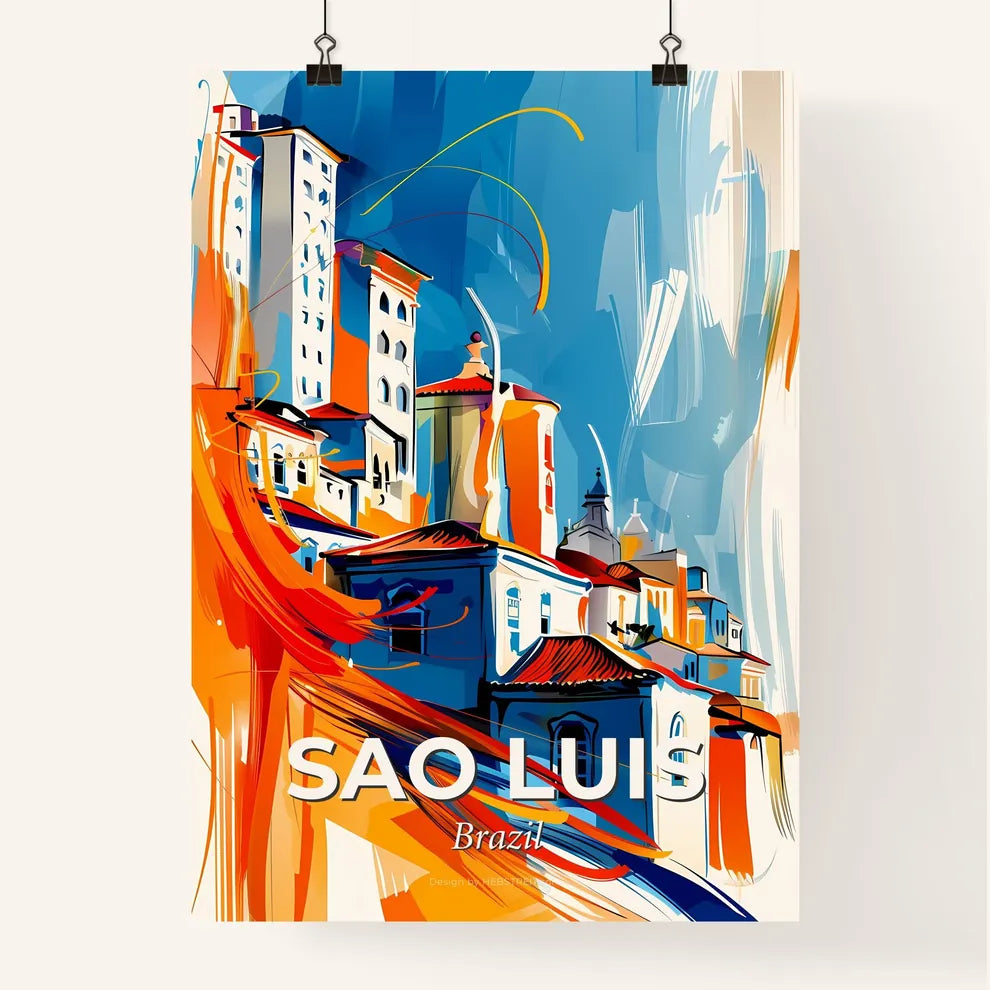 Vibrant Sao Luis, Brazil Poster