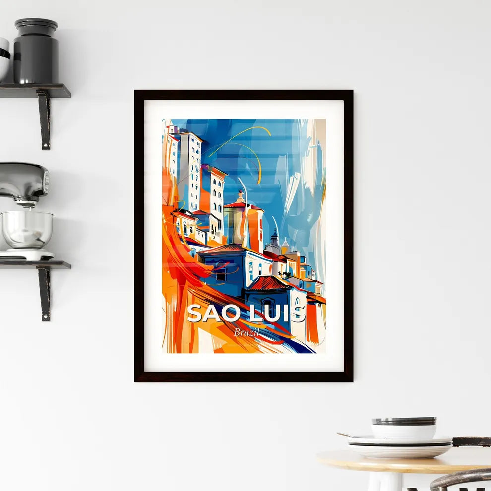 Vibrant Sao Luis, Brazil Framed Print