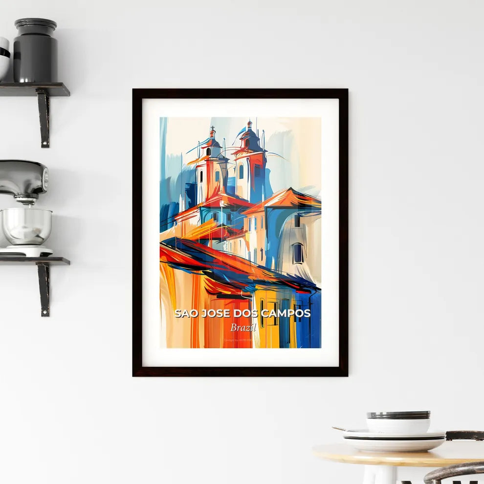 Vibrant Sao Jose Dos Campos, Brazil Framed Print