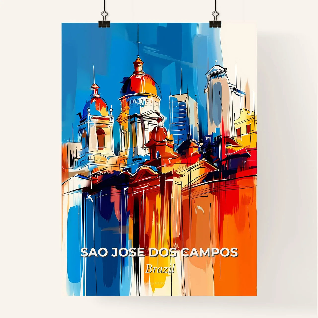 Vibrant Sao Jose Dos Campos, Brazil Poster