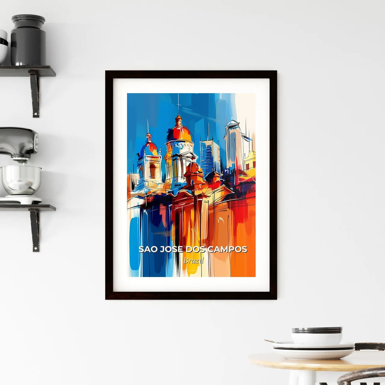 Vibrant Sao Jose Dos Campos, Brazil Framed Print