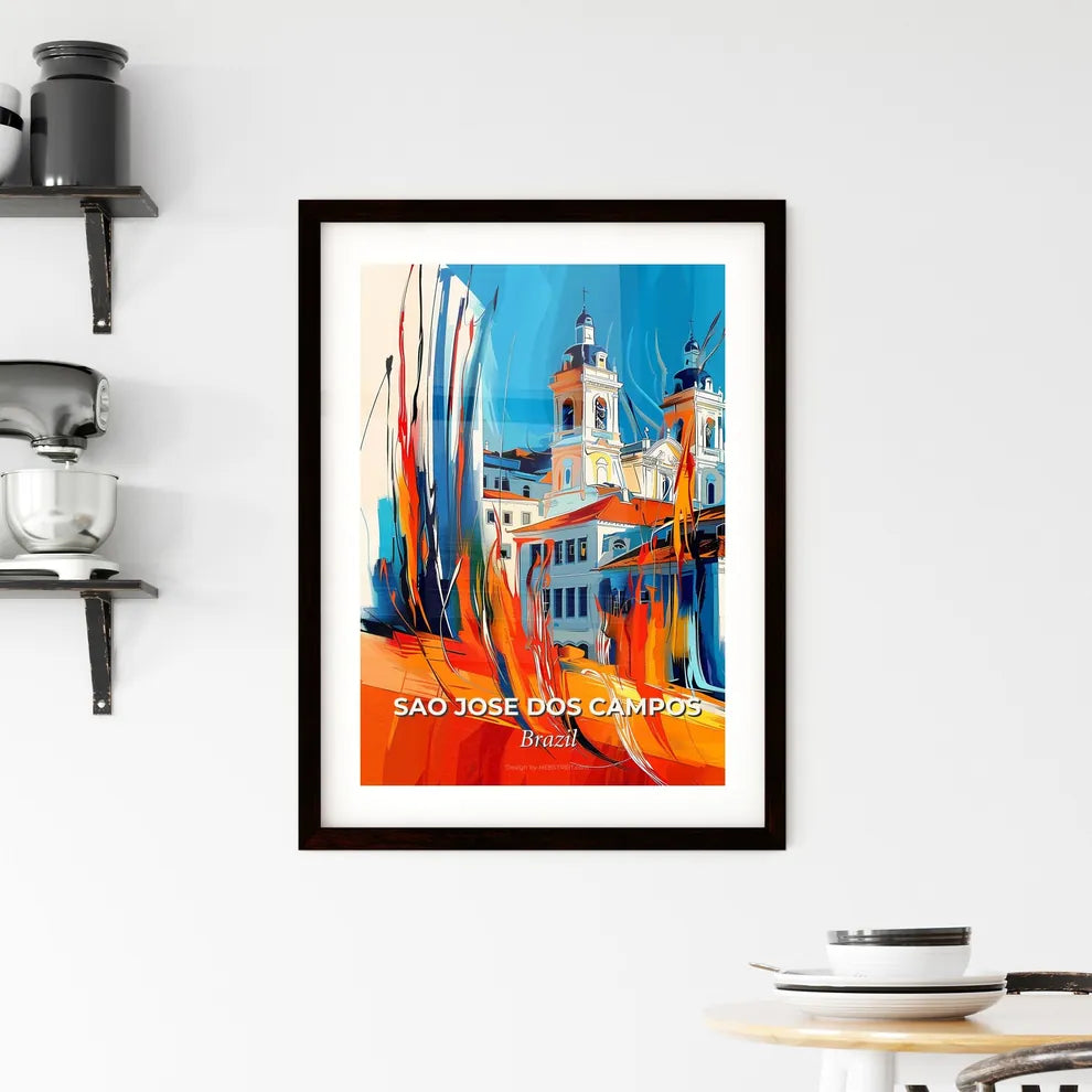 Vibrant Sao Jose Dos Campos, Brazil Framed Print