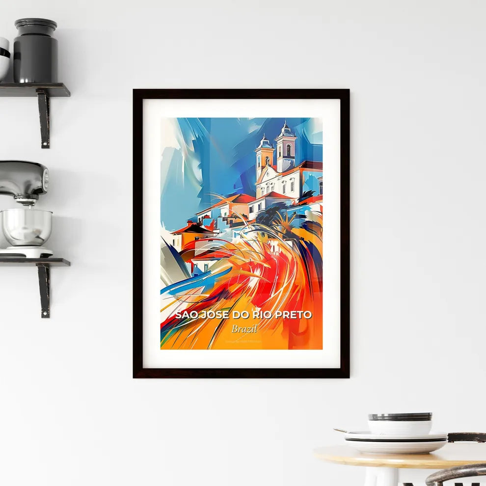 Vibrant Sao Jose Do Rio Preto, Brazil Framed Print
