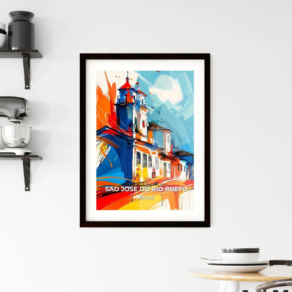 Vibrant Sao Jose Do Rio Preto, Brazil Framed Print
