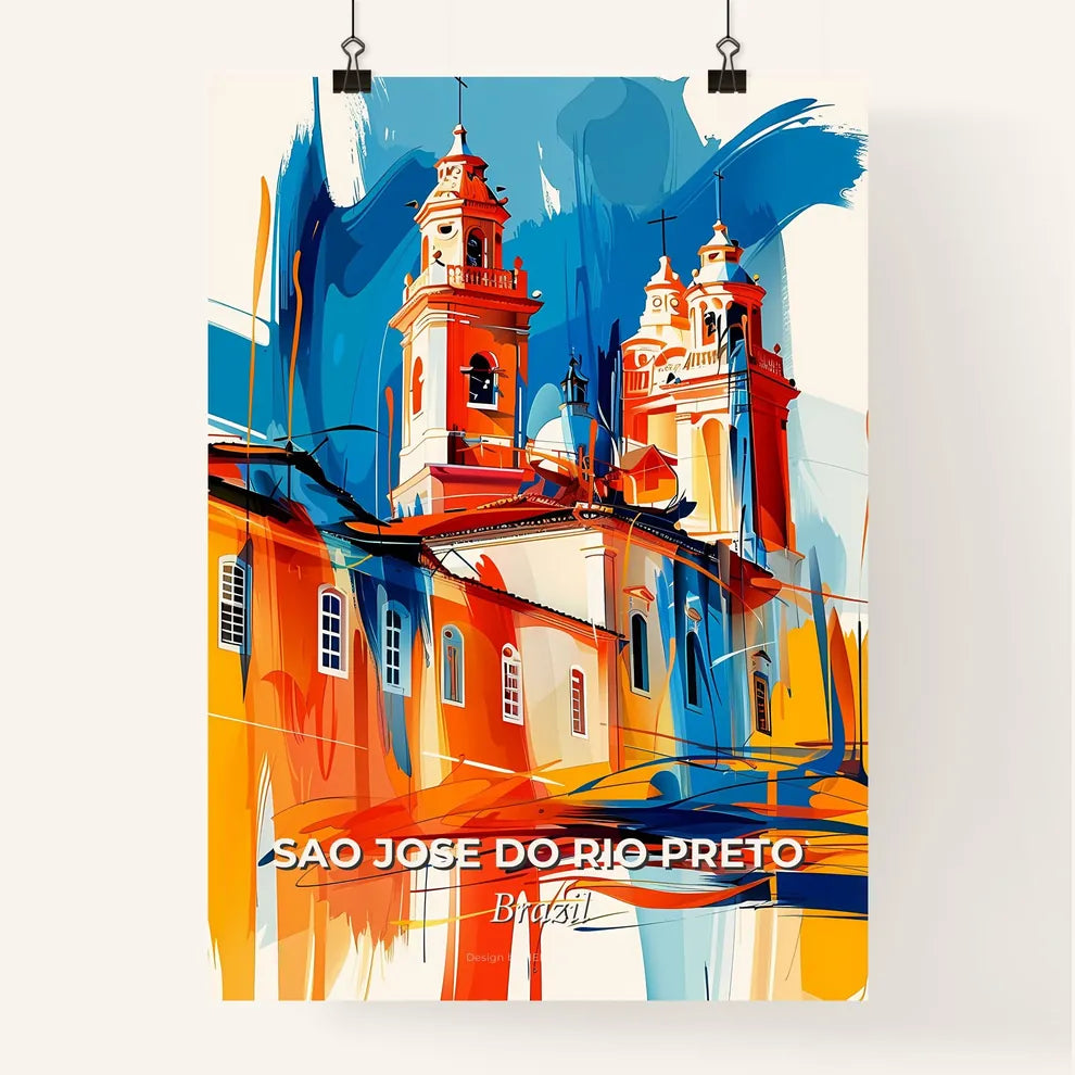 Vibrant Sao Jose Do Rio Preto, Brazil Poster