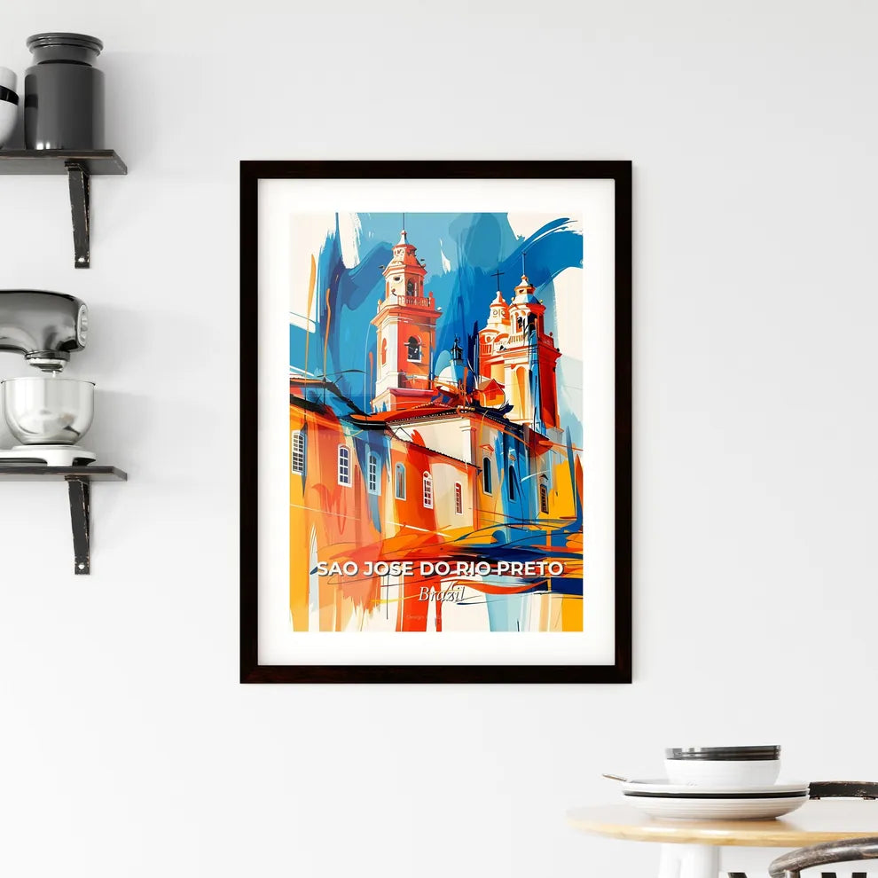 Vibrant Sao Jose Do Rio Preto, Brazil Framed Print