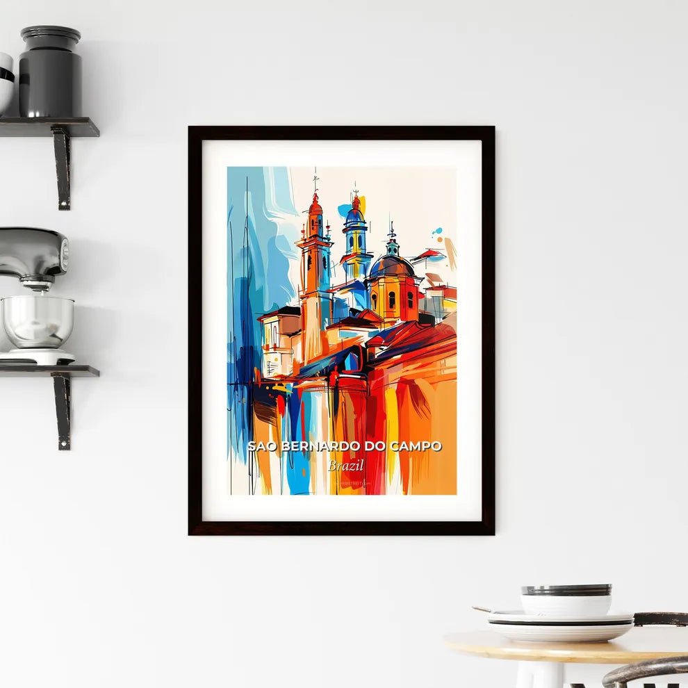 Vibrant Sao Bernardo Do Campo, Brazil Framed Print