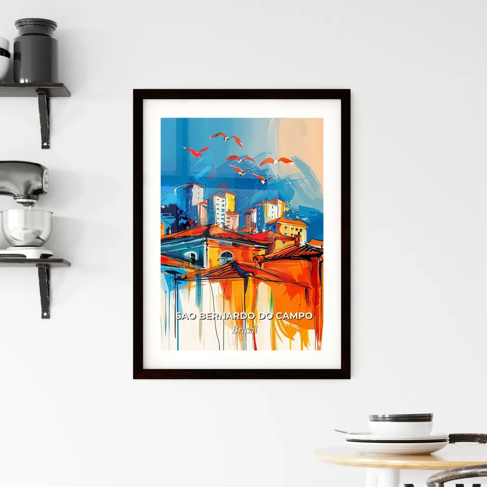 Vibrant Sao Bernardo Do Campo, Brazil Framed Print