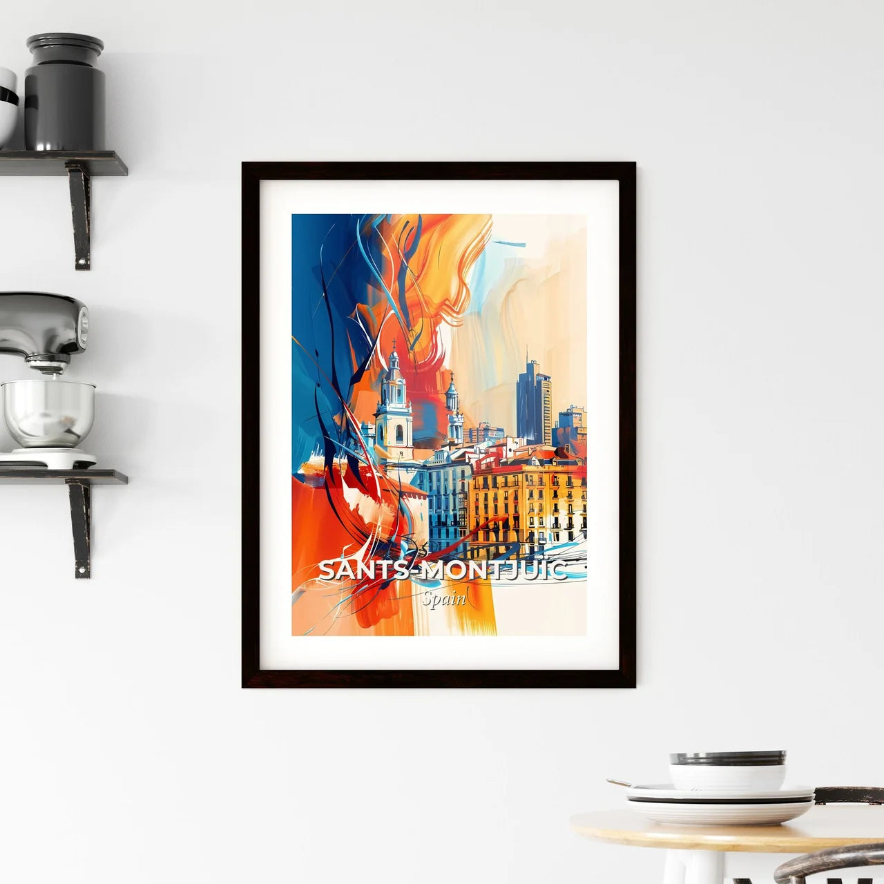 Vibrant Sant Framed Print