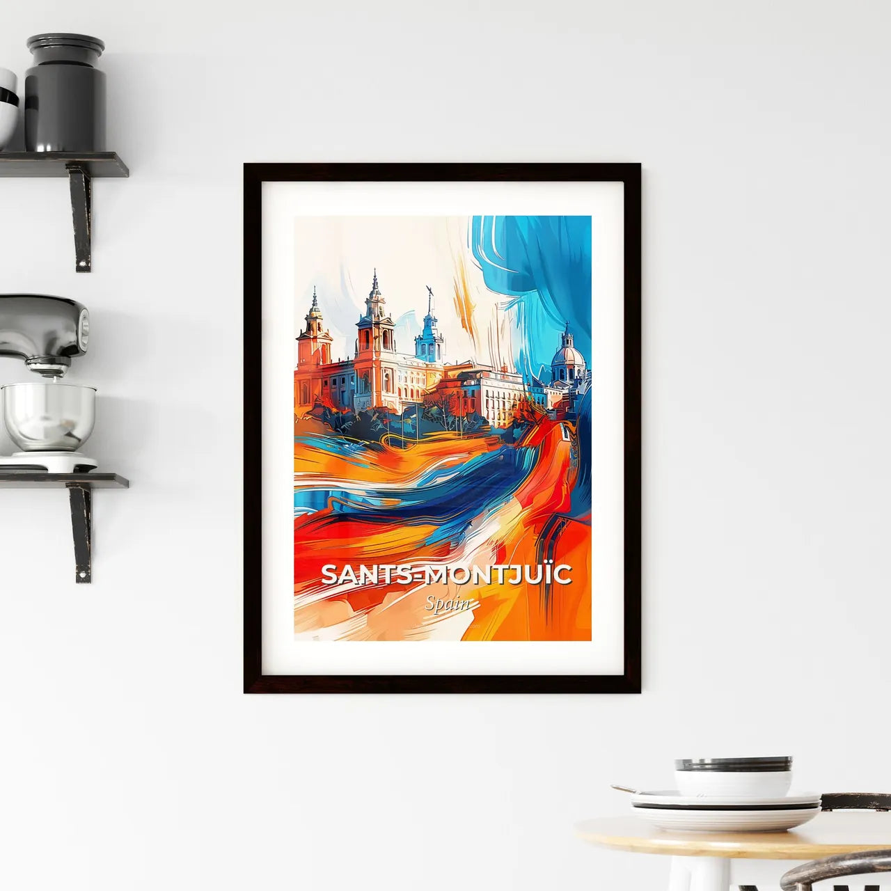 Vibrant Sant Framed Print