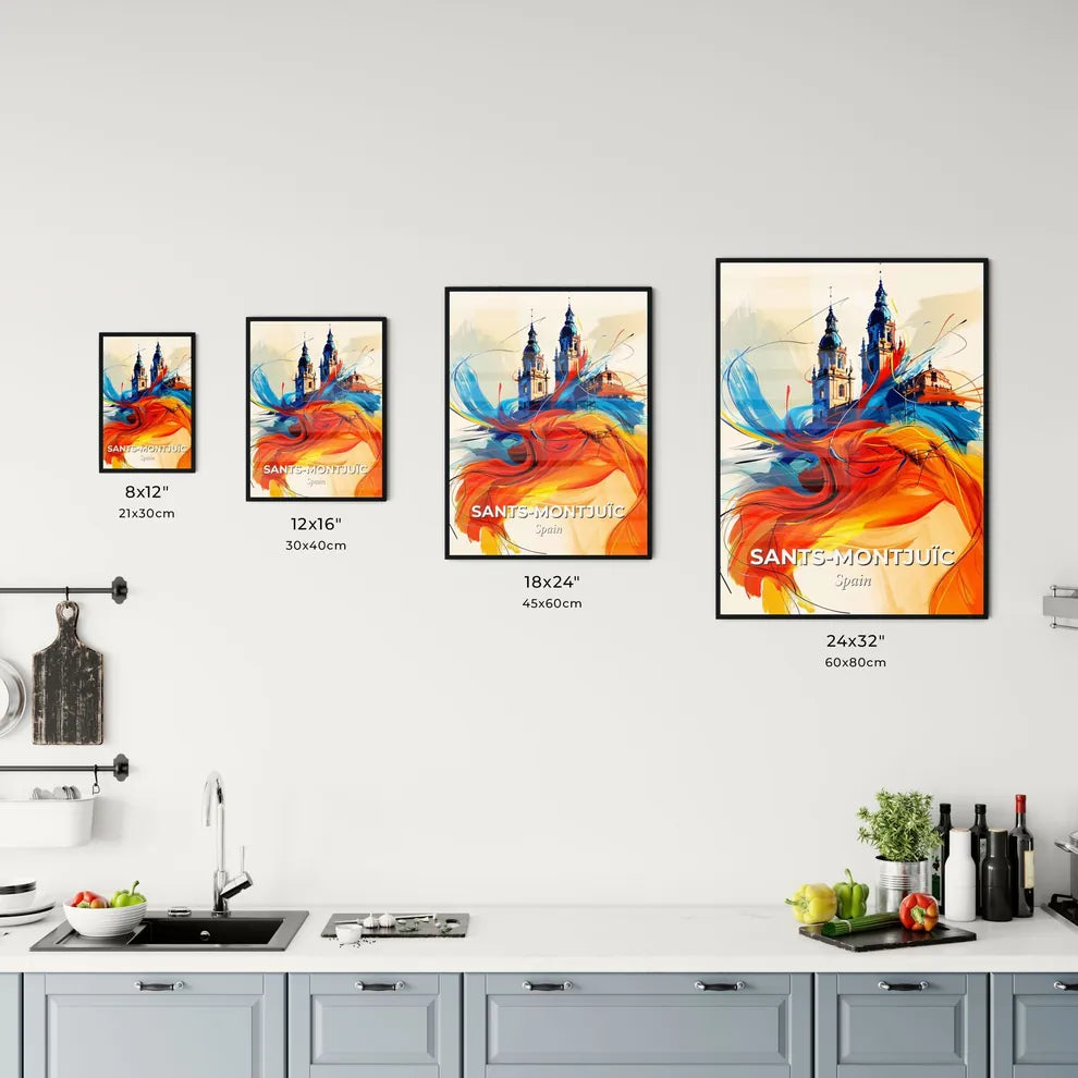 Vibrant Sant Kitchen Art