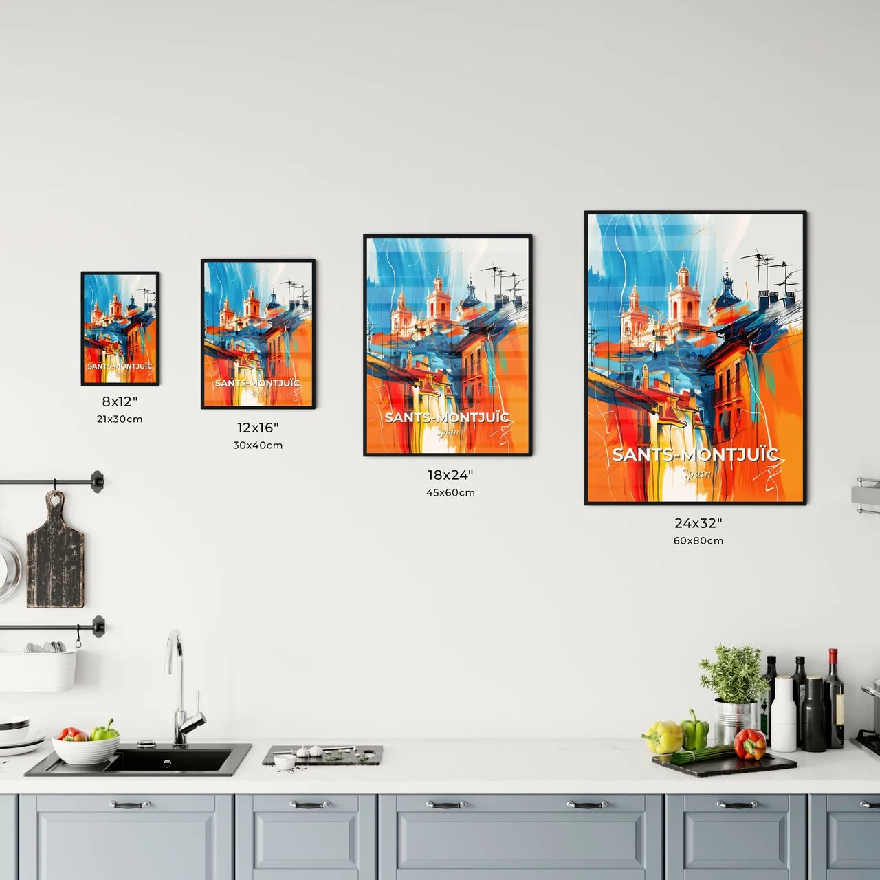 Vibrant Sant Kitchen Art