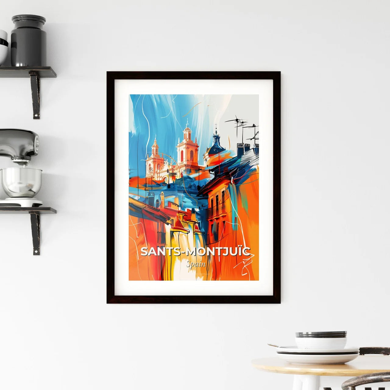 Vibrant Sant Framed Print