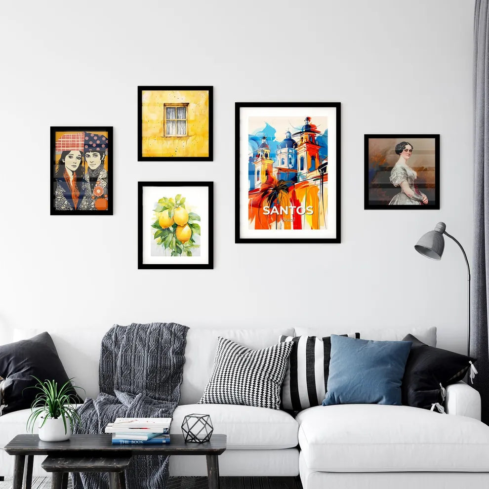 Vibrant Santos, Brazil Wall Art Collection