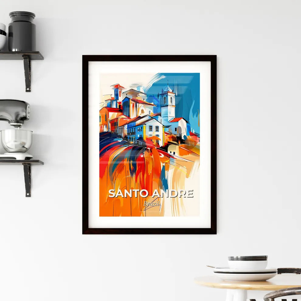 Vibrant Santo Andre, Brazil Framed Print