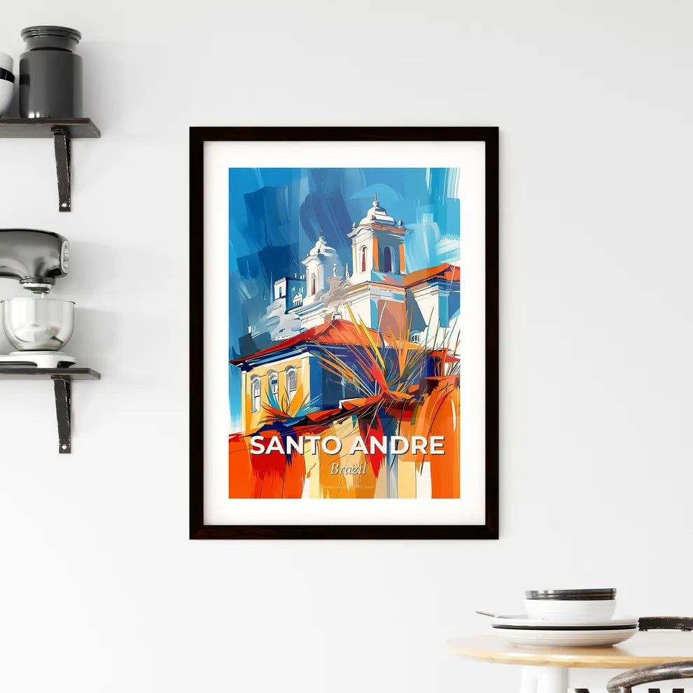 Vibrant Santo Andre, Brazil Framed Print