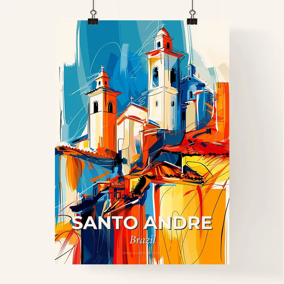 Vibrant Santo Andre, Brazil Poster