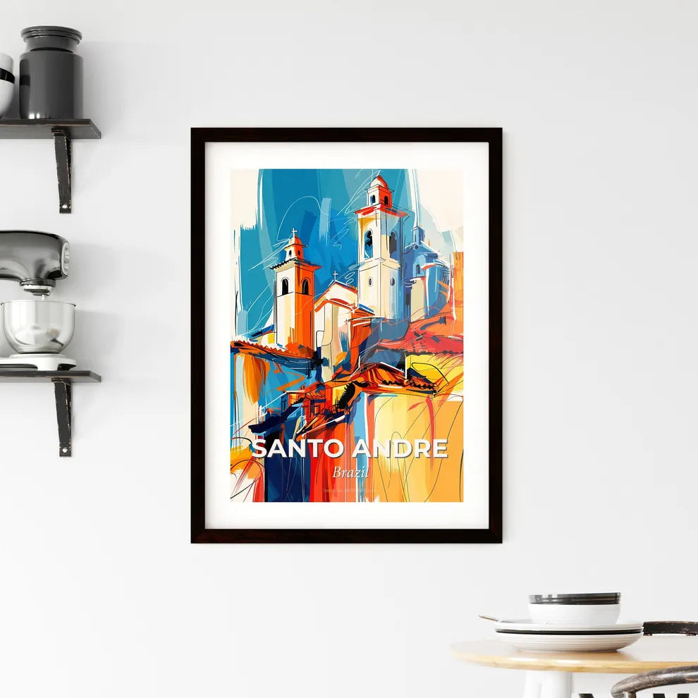 Vibrant Santo Andre, Brazil Framed Print