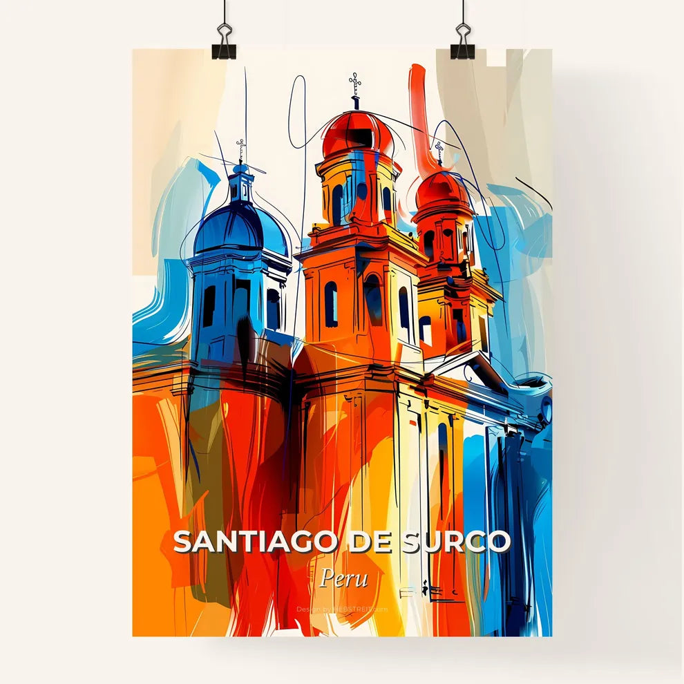 Vibrant Santiago De Surco, Peru Poster